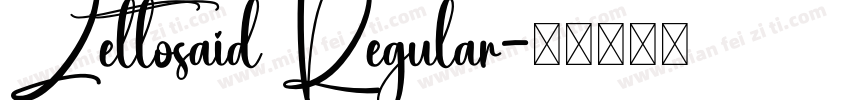 Zettosaid Regular字体转换